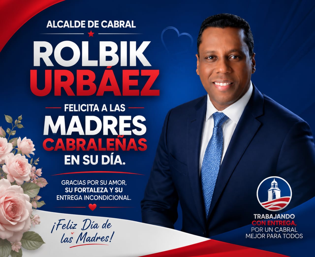 Rolbik Urbáez felicita a las madres cabraleñas en su día
